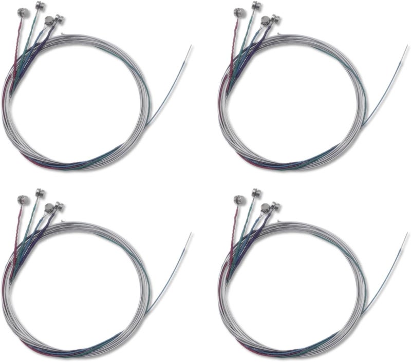 Cheerock 4 Set Violin Strings Full Size 4/4, Universal Steel Core Strings G-D-A-E with Nickel-plated Ball End, Medium Gauge for Violin, Sturdy & Responsive, Improve Tone & Playability - Image 1